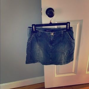 London Jean Denim Mini Skirt